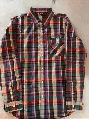 Lrg Multicolor Plaid Long-Sleeve Button-Down Shirt